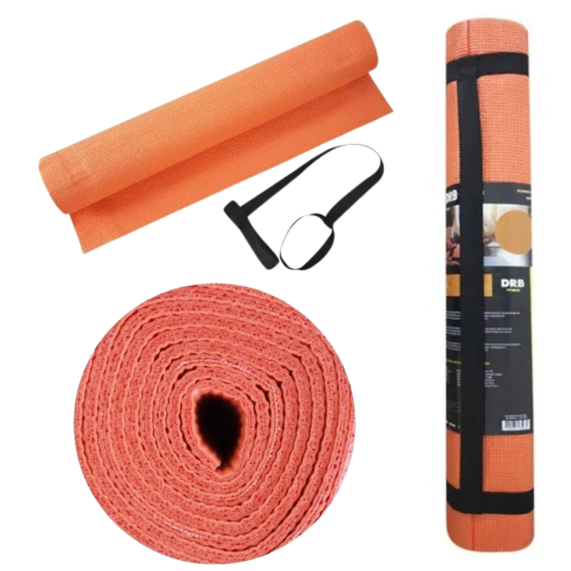 Colchoneta Pilates DRB 1,70m x 60cm x 4mm c/ Correa