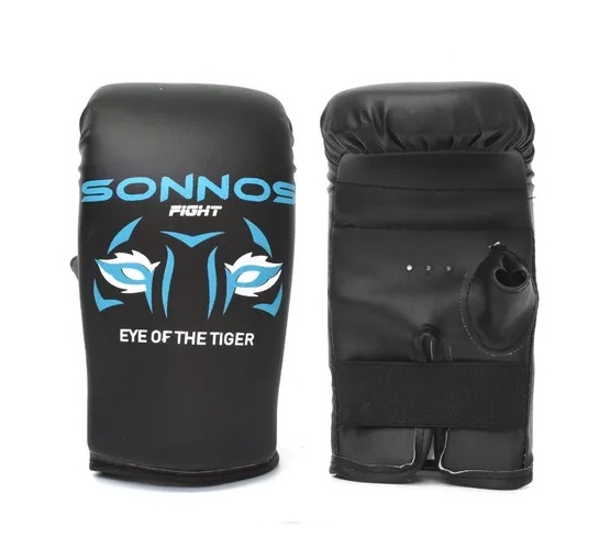 GUANTIN BOXEO SONNOS KIDS LION (con elastico) Negro