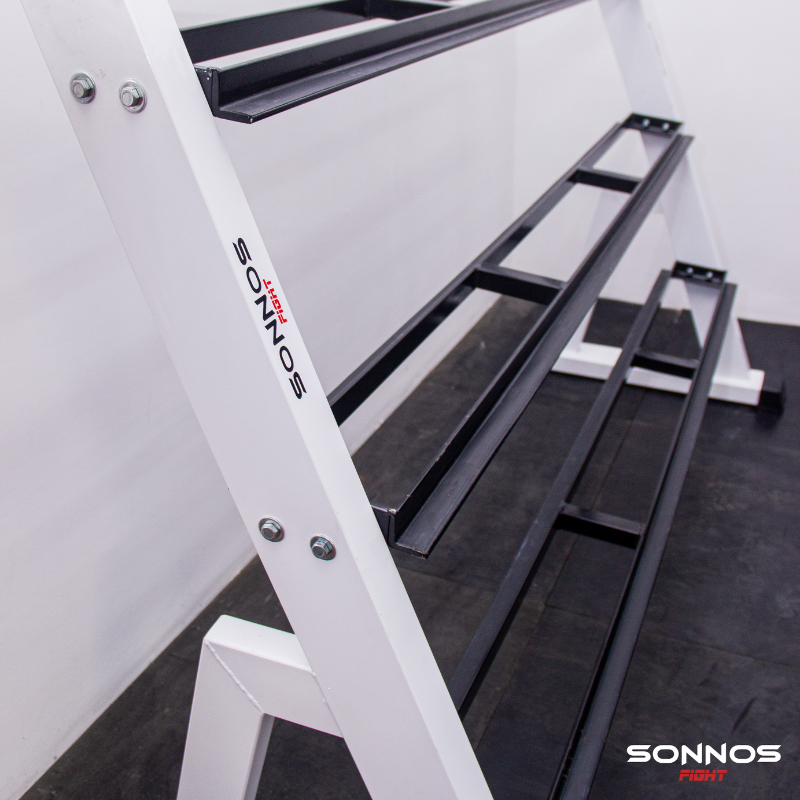 Rack Profesional SONNOS Organizador Mancuernas 13 Pares