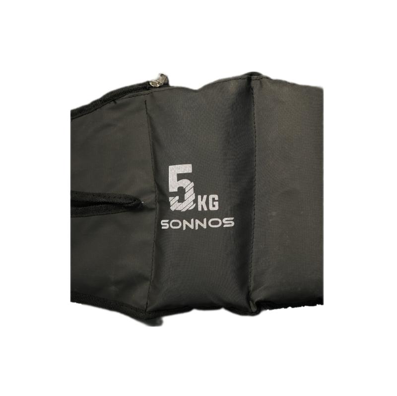 TOBILLERAS CON PESO SONNOS REFORZADA 5kg (venta por par)