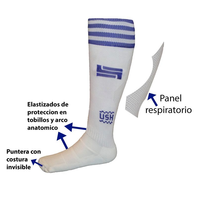 MEDIA FUTBOL ADULTO USH (Art 400) Blanco