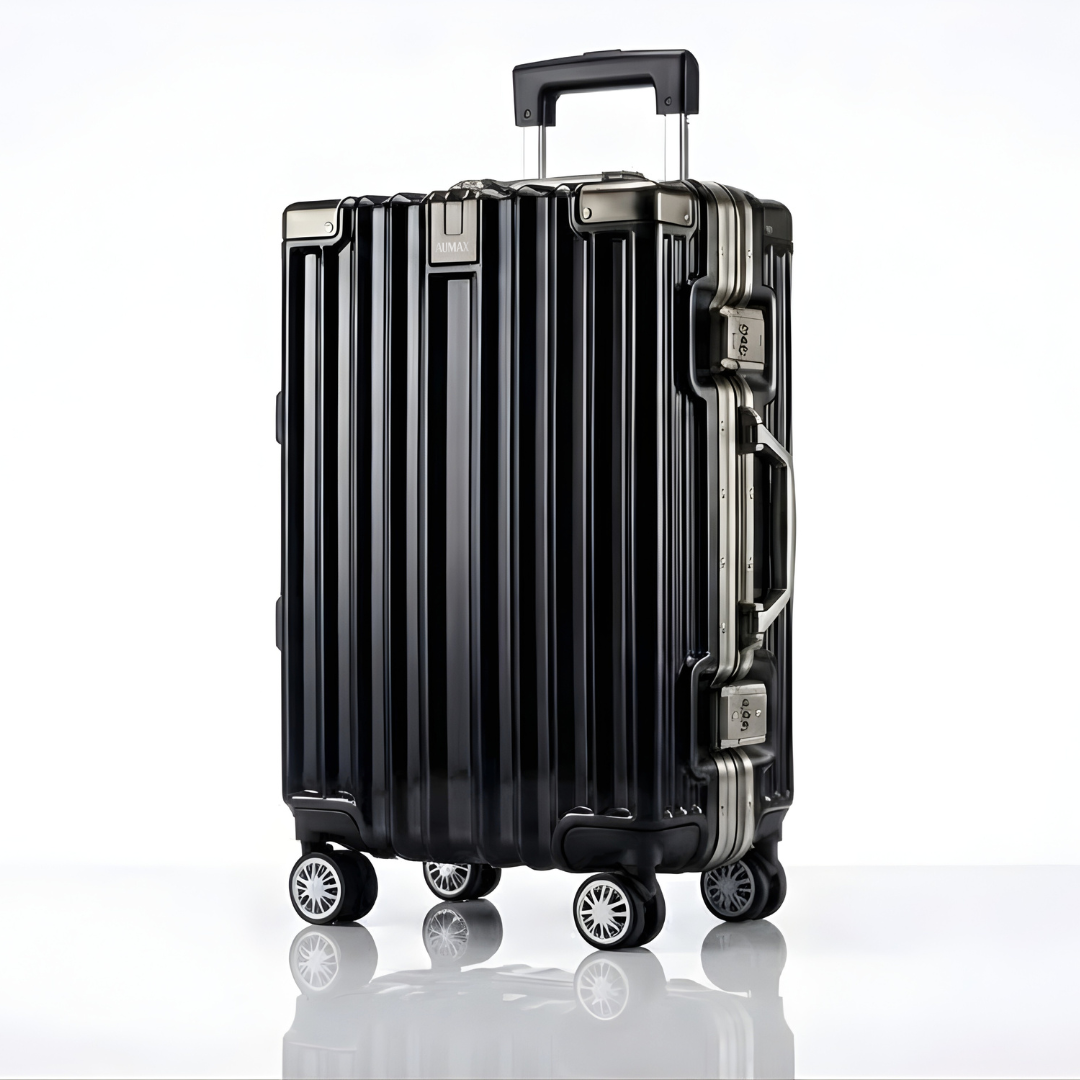 VALIJA LUXOR BLACK / GUNMETAL CABINA 20" ABS+PC-4013G TSA AUMAX