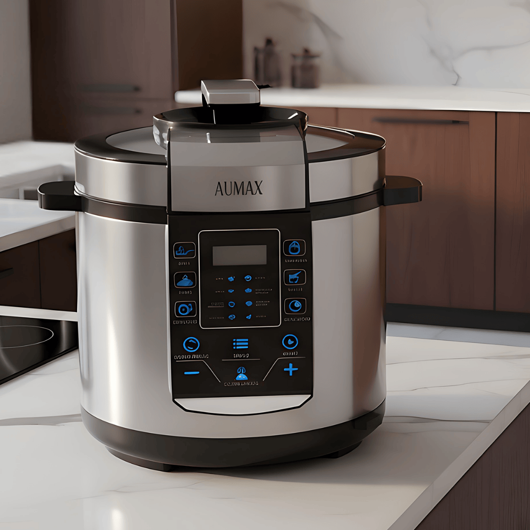 Olla A Presion Electrica MULTIFUNCION DELUXE 6 Litros Acero Yogurtera Arrocera 14 FUNCIONES AUMAX