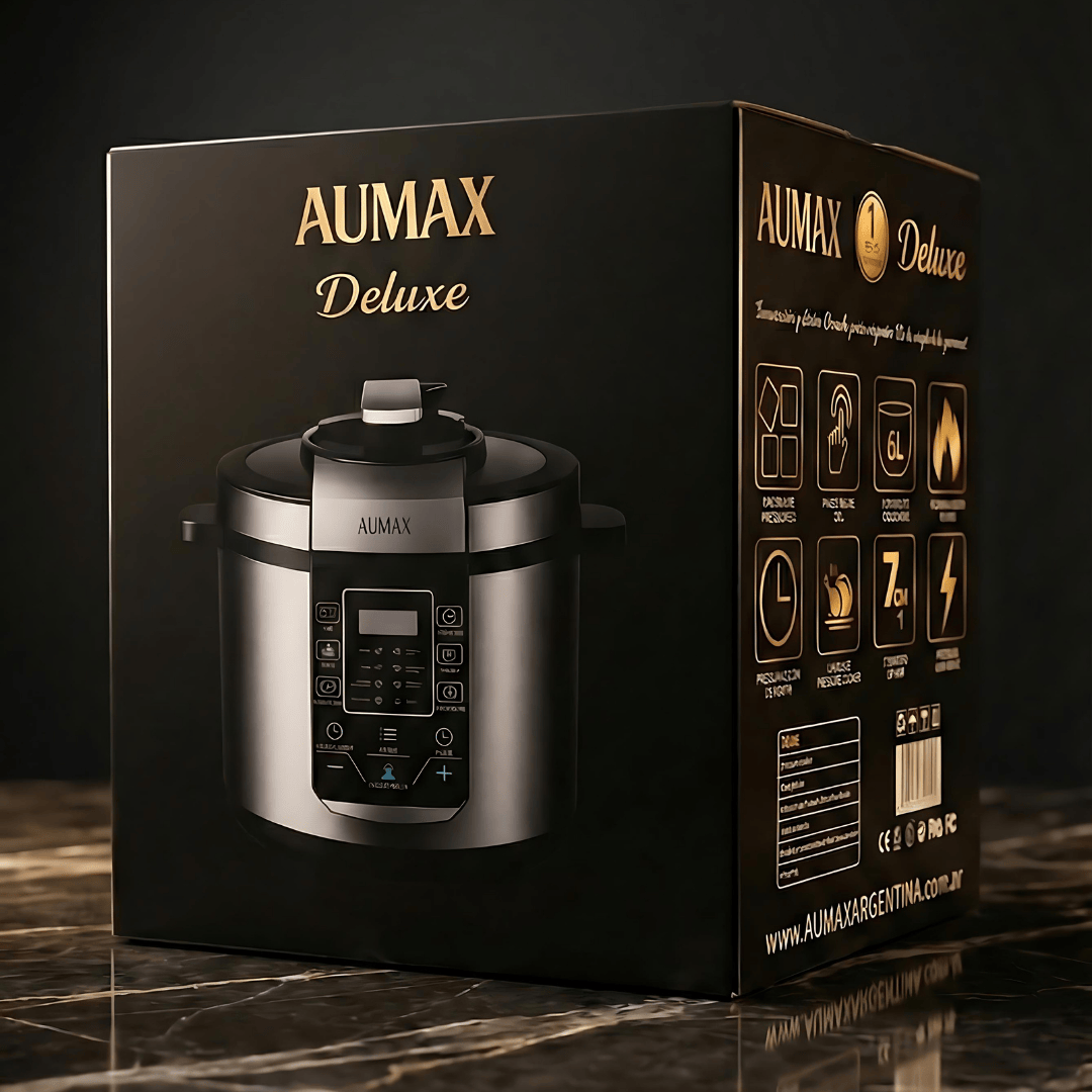 Olla A Presion Electrica MULTIFUNCION DELUXE 6 Litros Acero Yogurtera Arrocera 14 FUNCIONES AUMAX