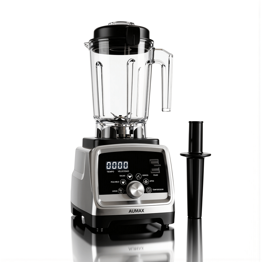 Licuadora Profesional AUMAX FORZA SILVER 1600 WATTS MULTIFUNCION DIGITAL