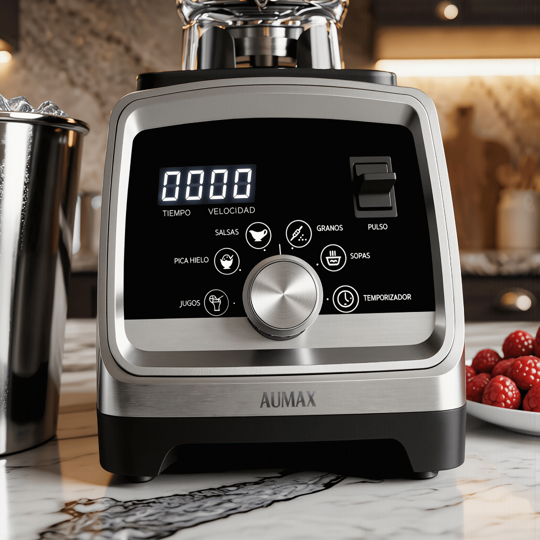 Licuadora Profesional AUMAX FORZA SILVER 1600 WATTS MULTIFUNCION DIGITAL