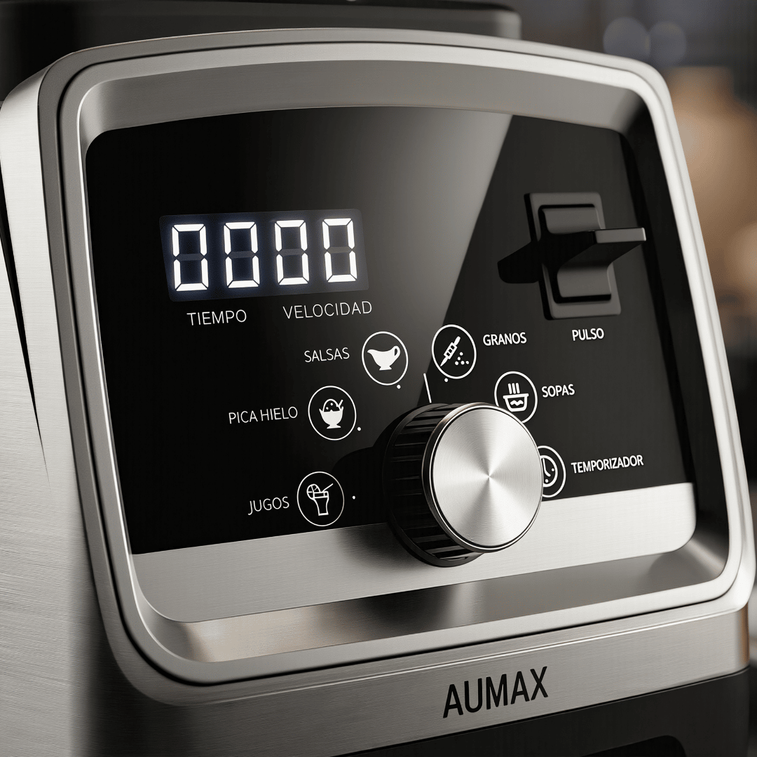 Licuadora Profesional AUMAX FORZA SILVER 1600 WATTS MULTIFUNCION DIGITAL