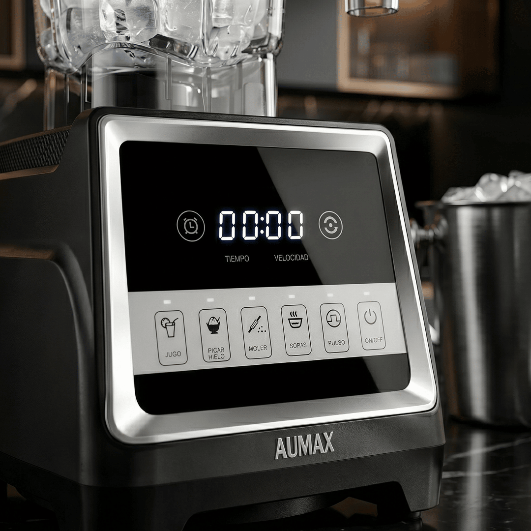 Licuadora Profesional AUMAX VORTEX BLACK 1600W INTELIGENTE DIGITAL