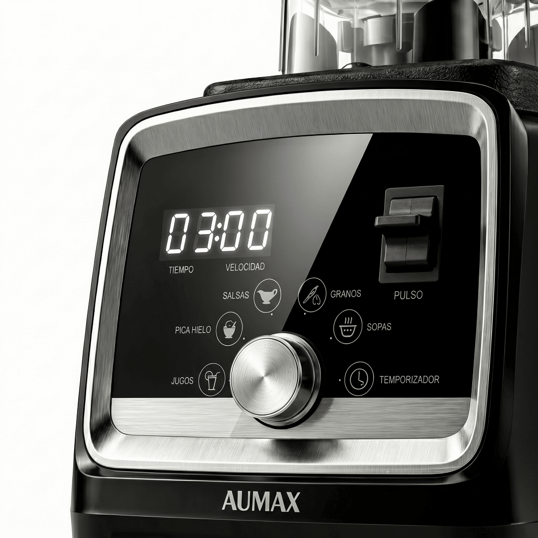 Licuadora Profesional AUMAX FORZA BLACK 1600 WATTS MULTIFUNCION DIGITAL