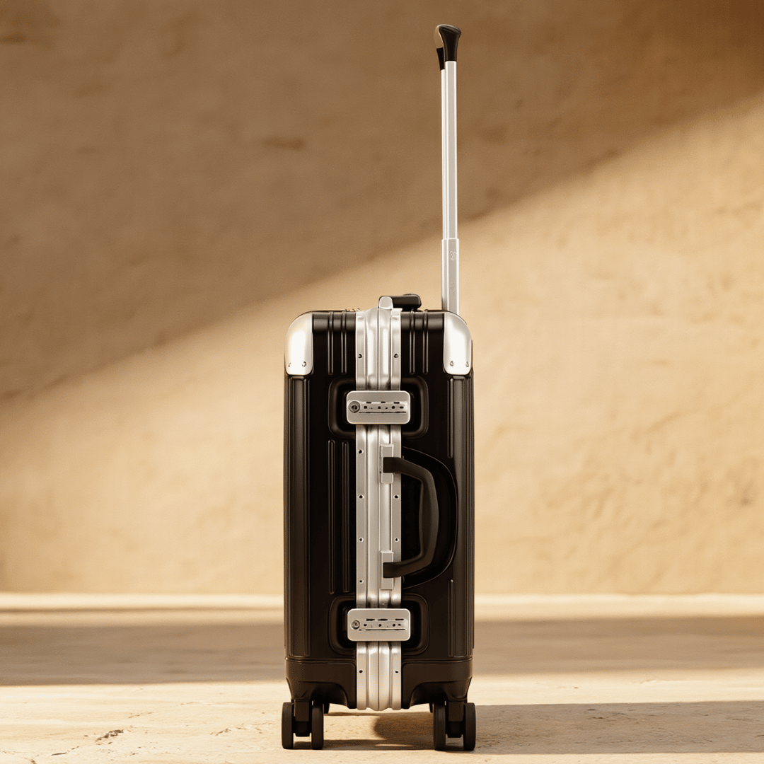 VALIJA CABINA AUMAX MAGNA BLACK CARRY ON 20" MARCO ALUMINIO TSA