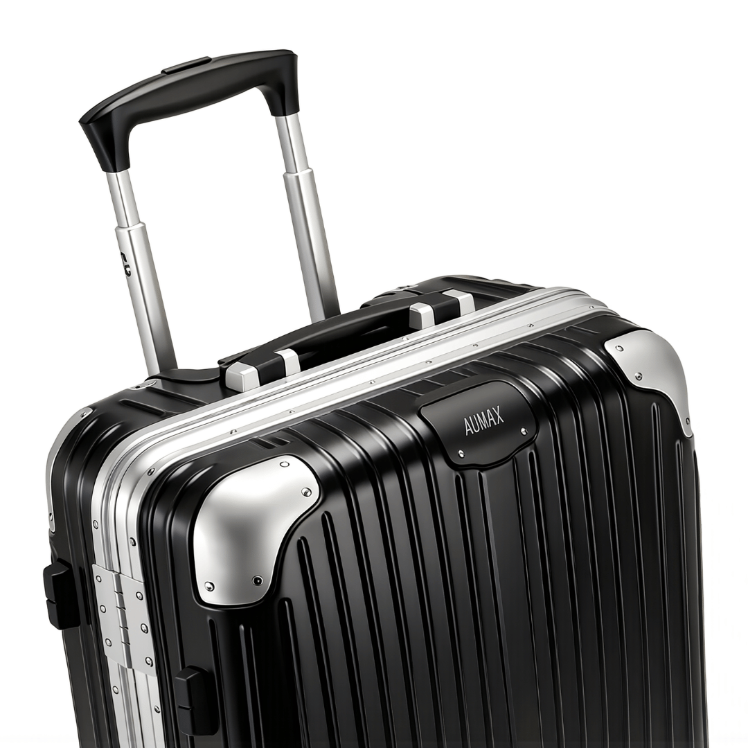 VALIJA CABINA AUMAX MAGNA BLACK CARRY ON 20" MARCO ALUMINIO TSA