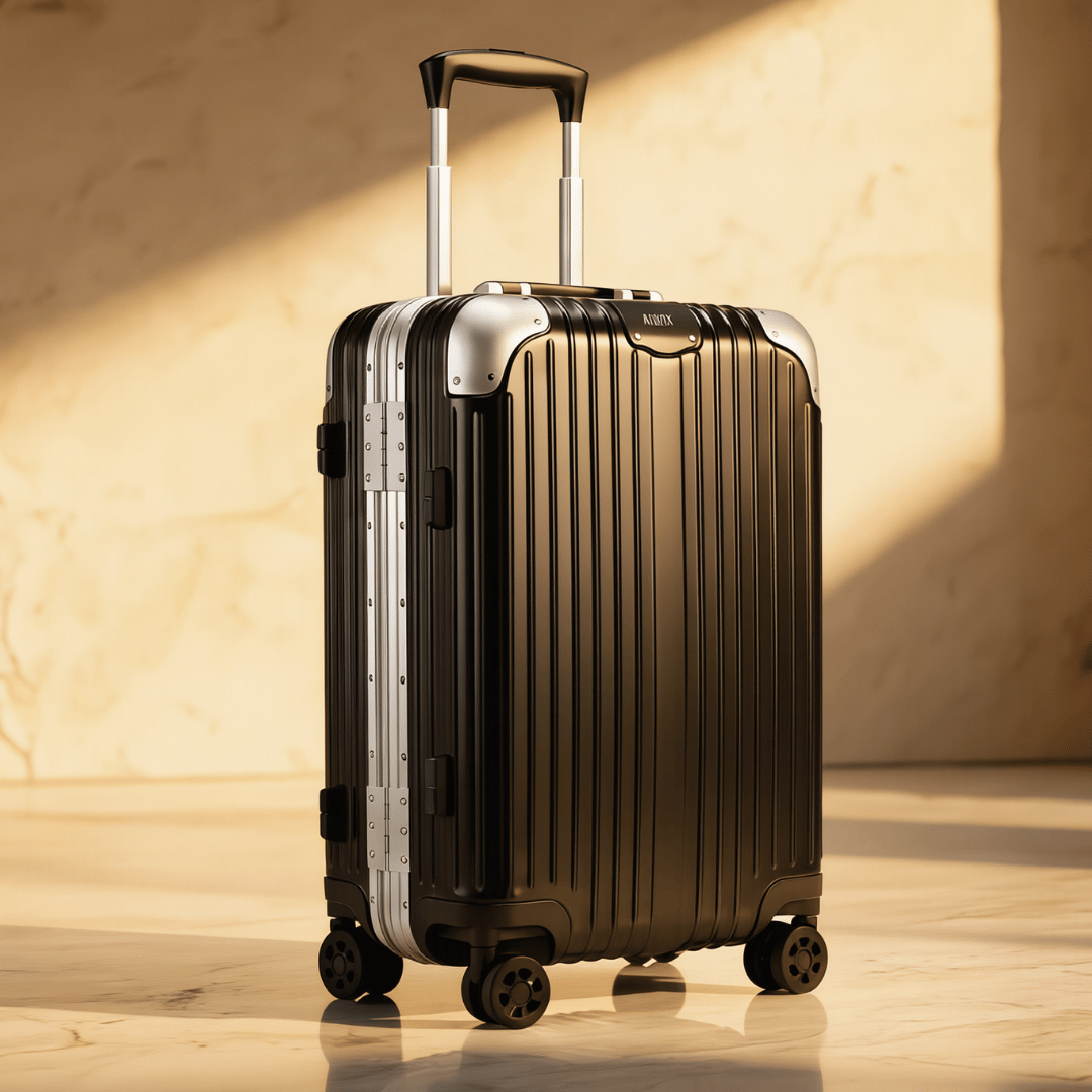 VALIJA CABINA AUMAX MAGNA BLACK CARRY ON 20" MARCO ALUMINIO TSA