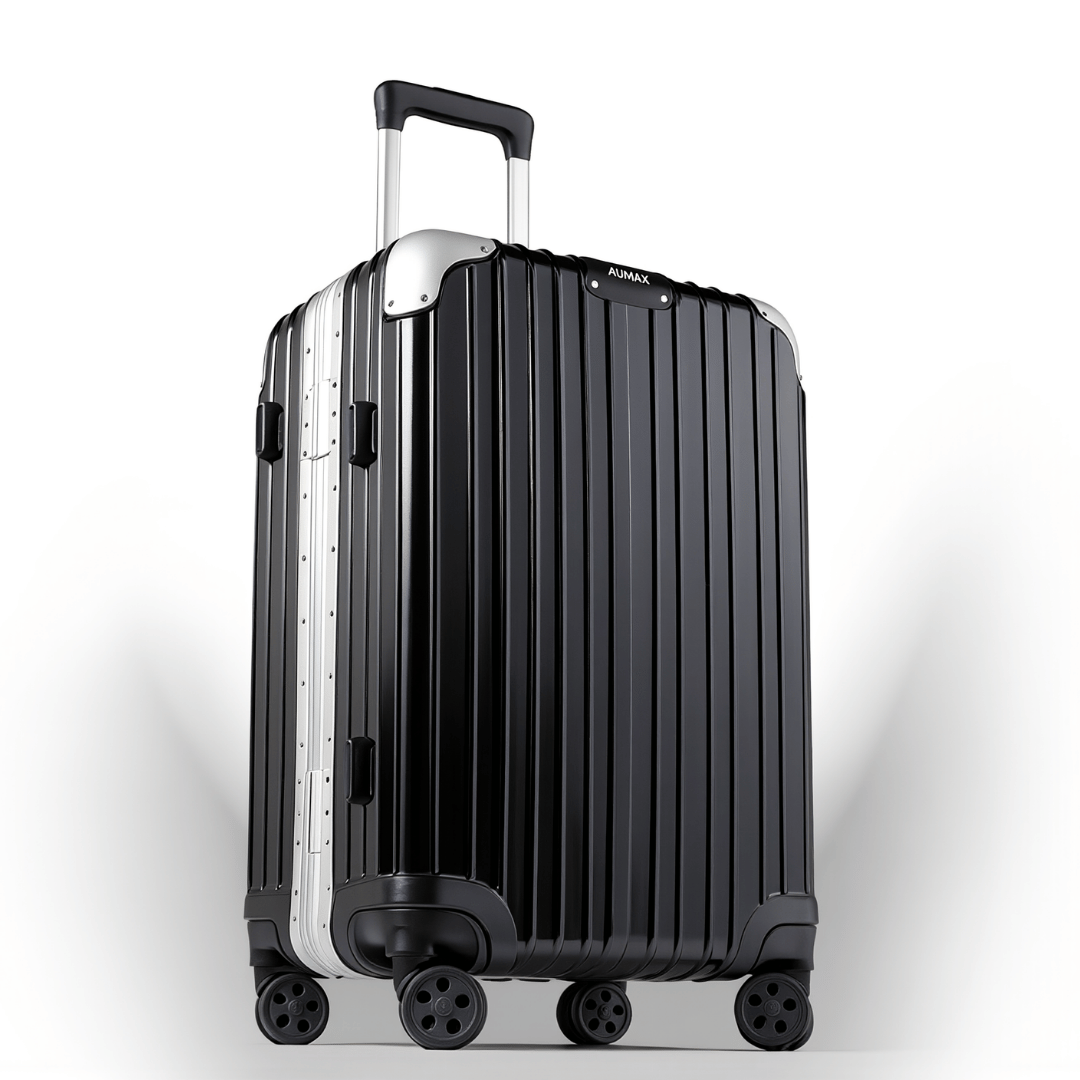 VALIJA CABINA AUMAX MAGNA BLACK CARRY ON 20" MARCO ALUMINIO TSA