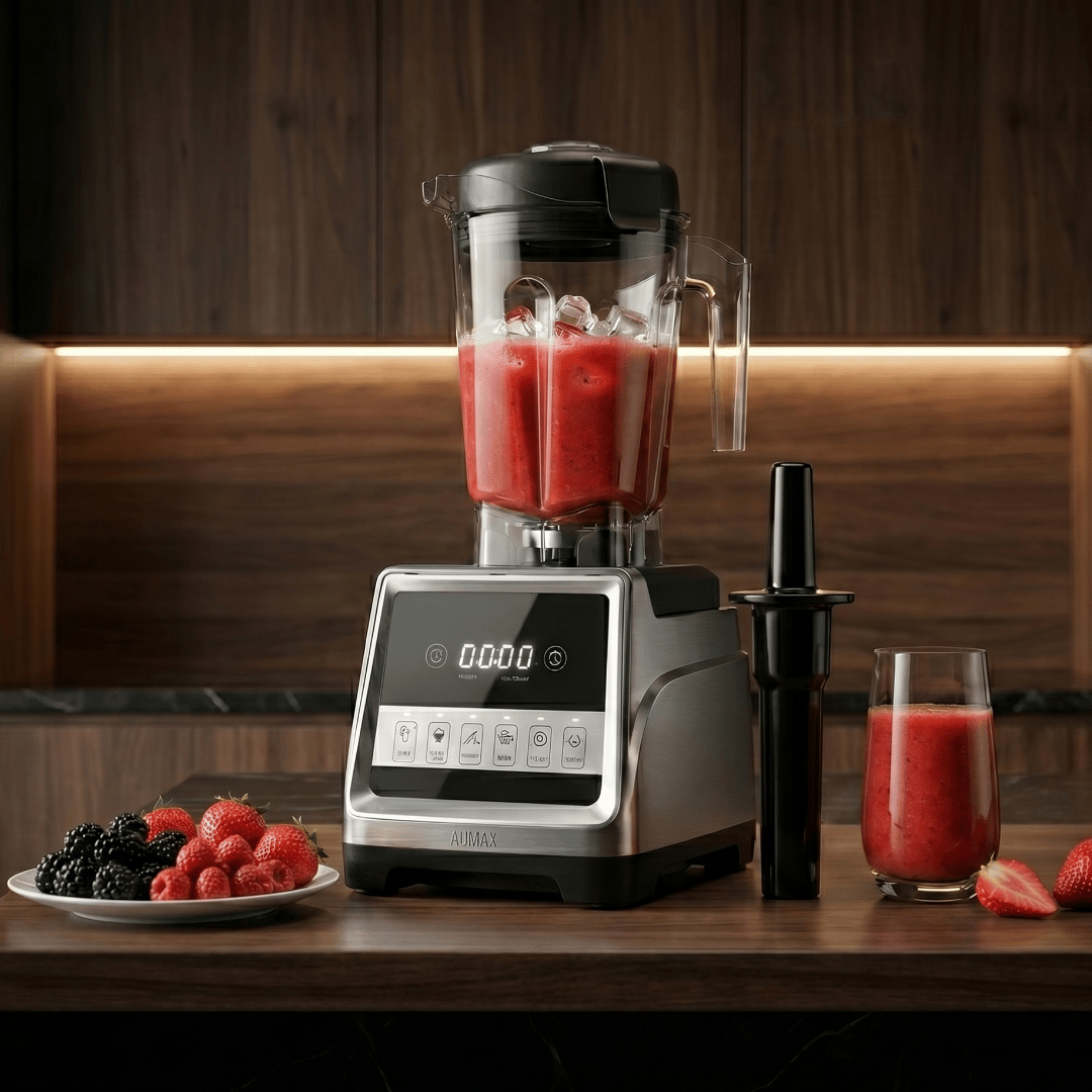 Licuadora Profesional AUMAX VORTEX SILVER 1600W INTELIGENTE DIGITAL
