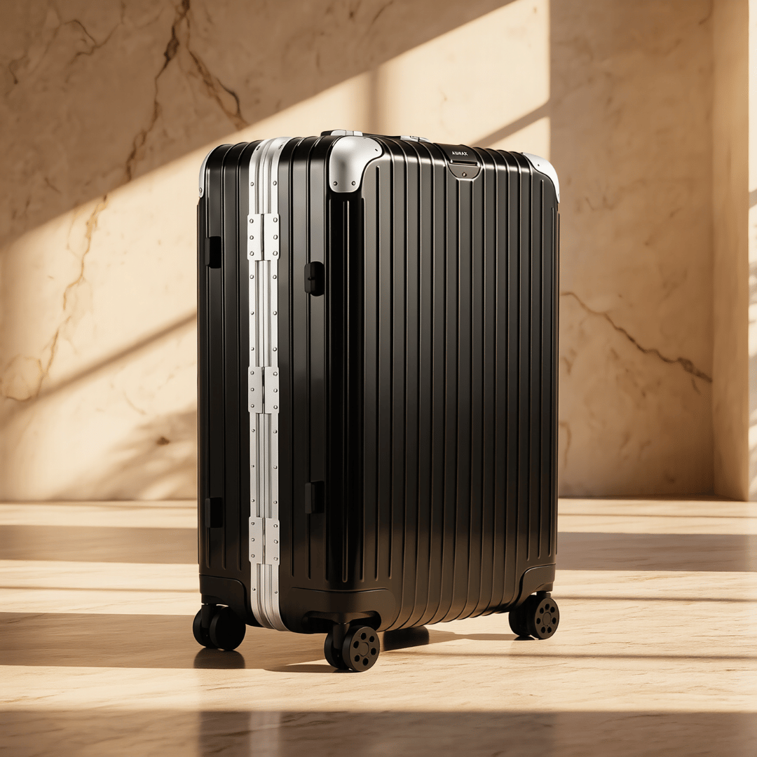 VALIJA AUMAX MAGNA BLACK GRANDE 28" MARCO DE ALUMINIO TSA
