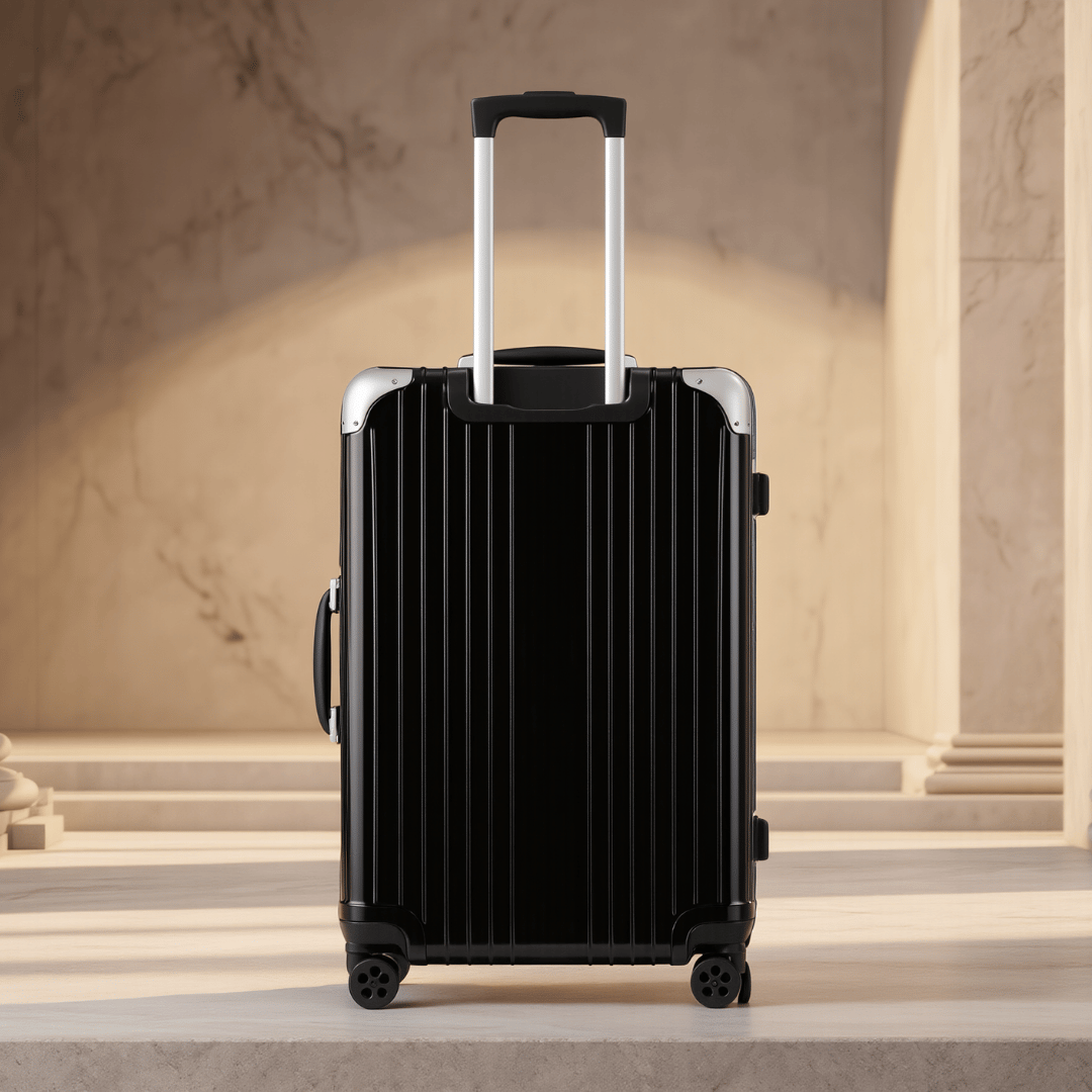 VALIJA AUMAX MAGNA BLACK GRANDE 28" MARCO DE ALUMINIO TSA