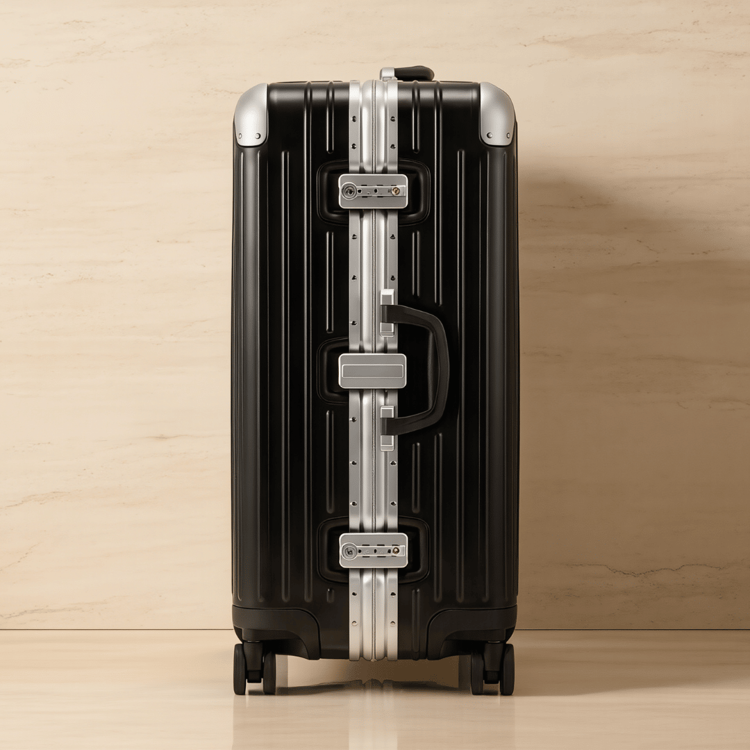 VALIJA AUMAX MAGNA BLACK GRANDE 28" MARCO DE ALUMINIO TSA
