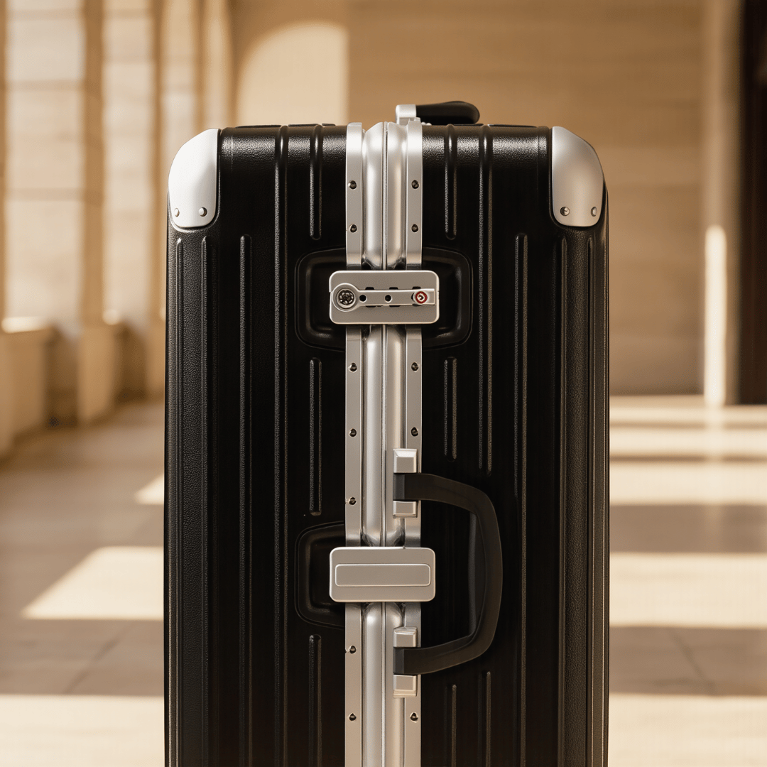 VALIJA AUMAX MAGNA BLACK GRANDE 28" MARCO DE ALUMINIO TSA