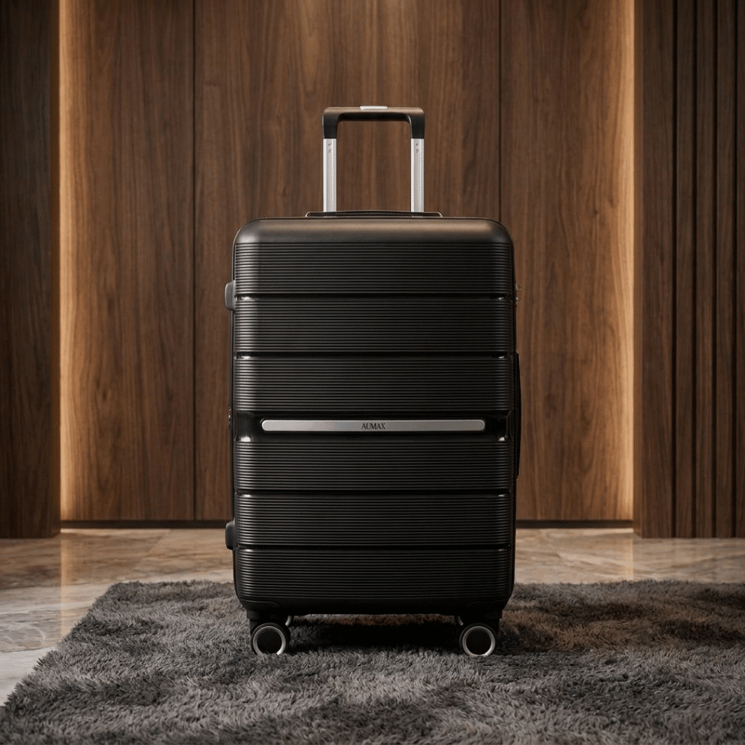 VALIJA AUMAX ELEGANCE BLACK MEDIANA 24" EXPANDIBLE TSA