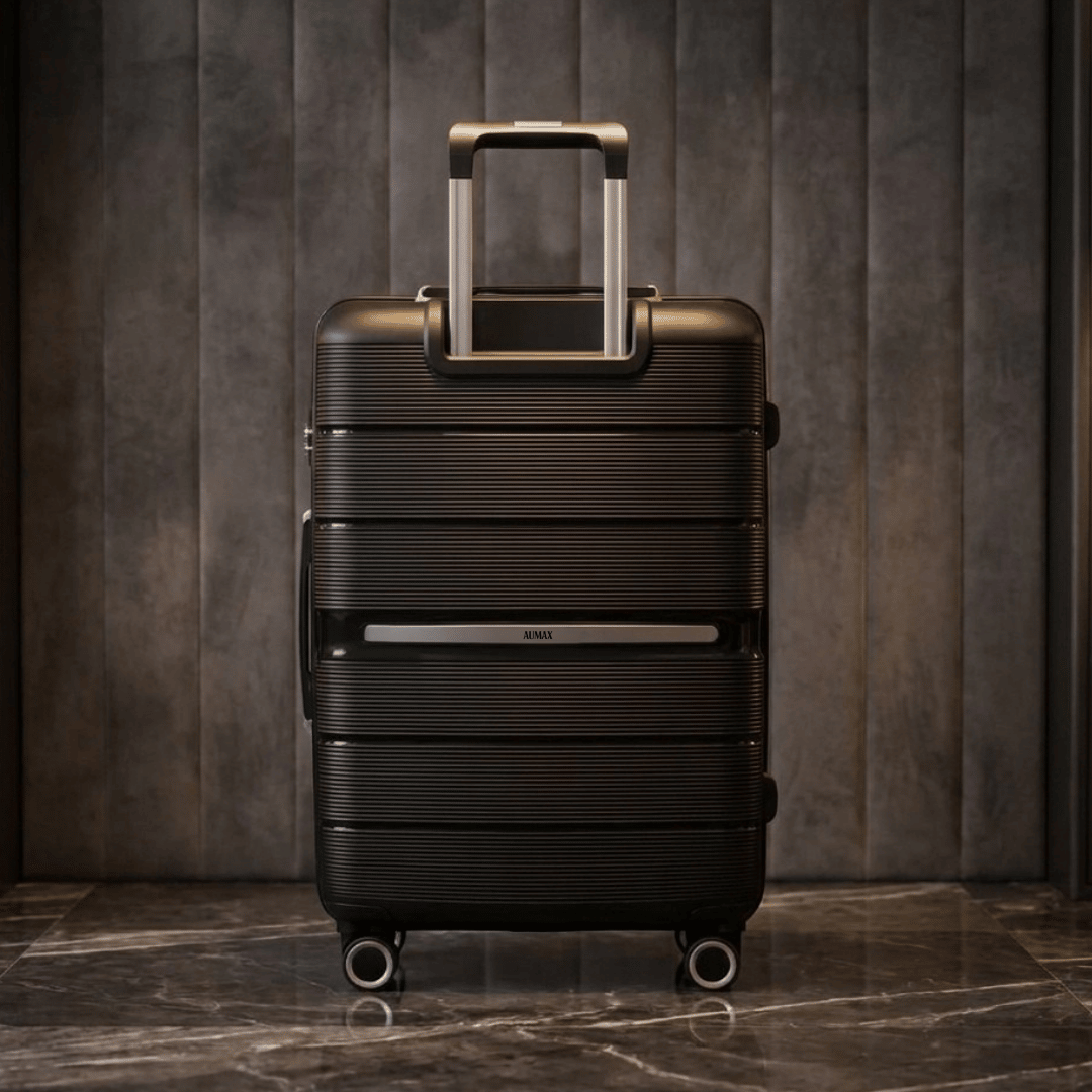VALIJA AUMAX ELEGANCE BLACK MEDIANA 24" EXPANDIBLE TSA