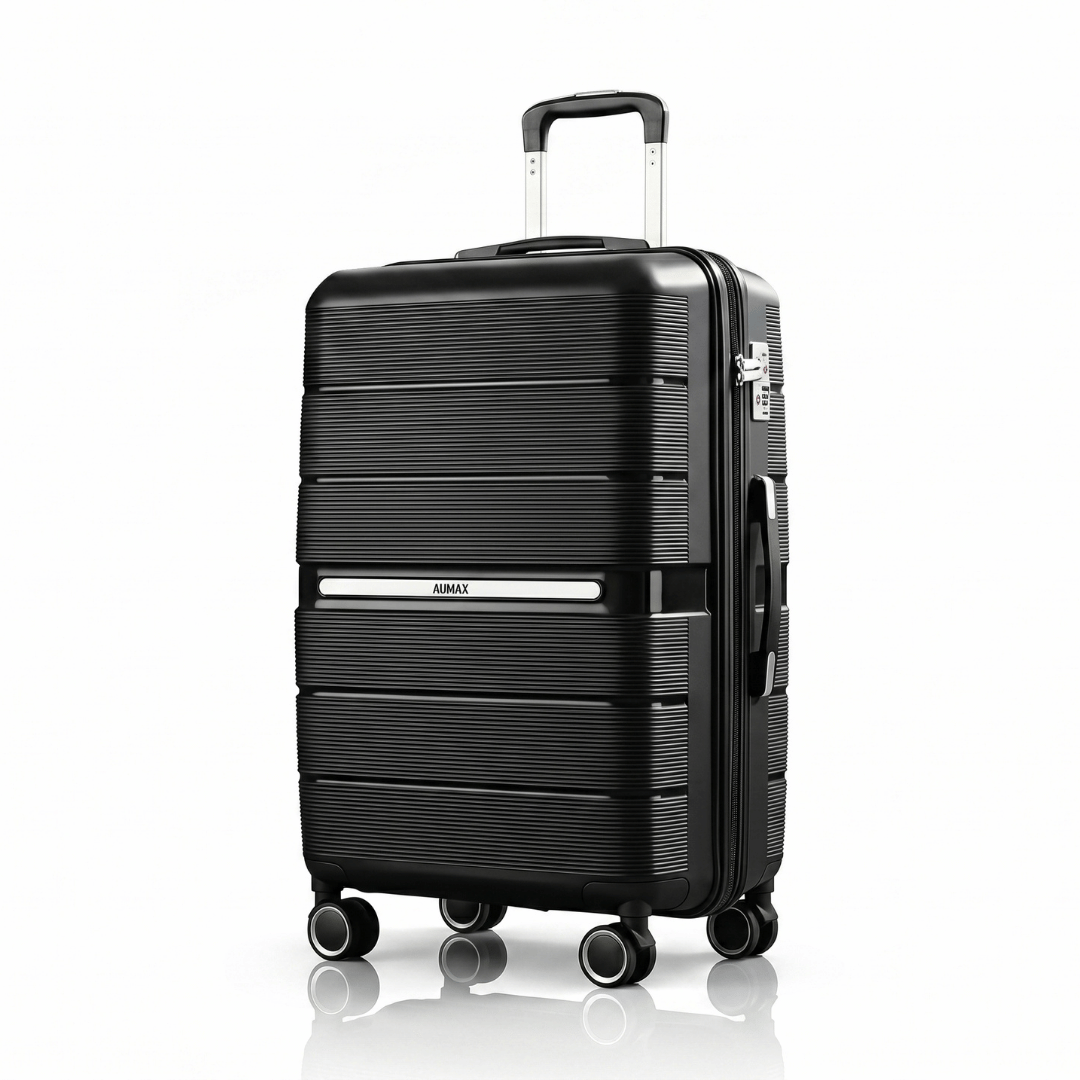 VALIJA AUMAX ELEGANCE BLACK MEDIANA 24" EXPANDIBLE TSA