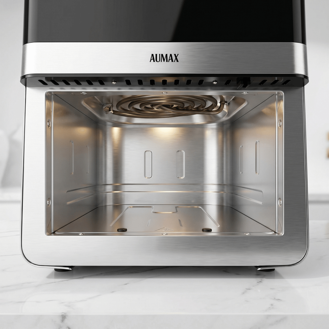 FREIDORA DE AIRE AUMAX SILVERLUX 7 LITROS FULL ACERO 2000W DIGITAL