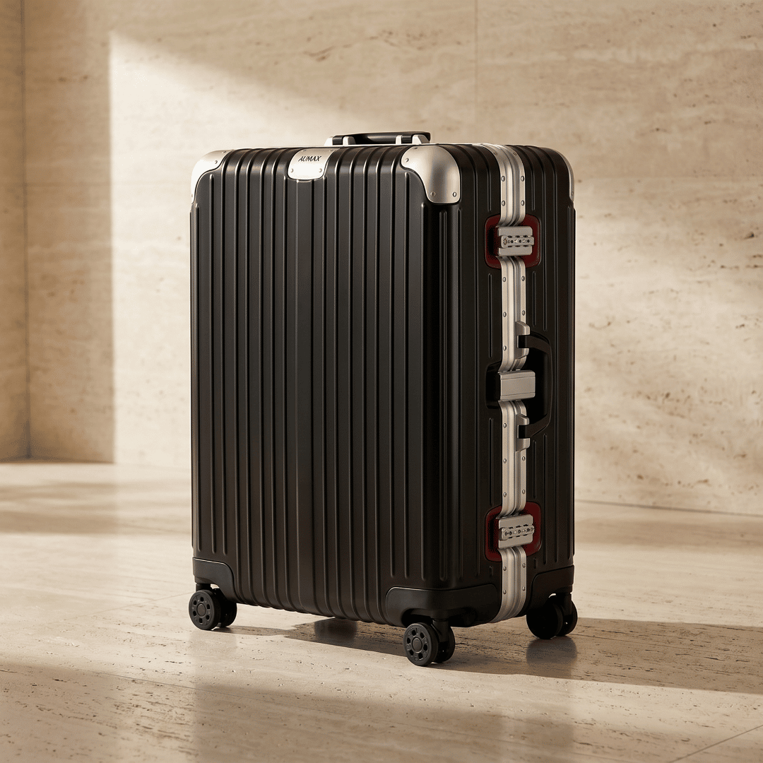 VALIJA AUMAX MAGNA BLACK / RED EDITION GRANDE 28" MARCO DE ALUMINIO