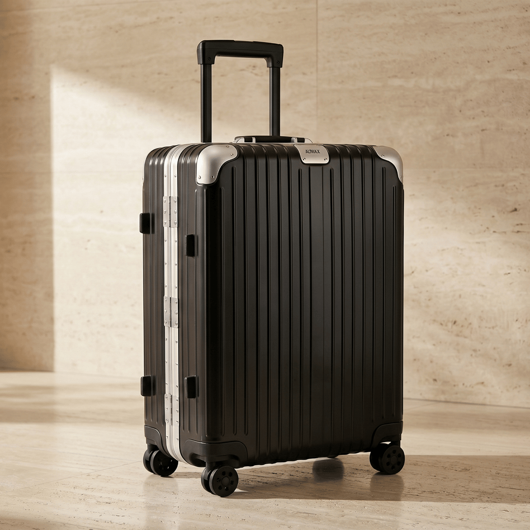 VALIJA AUMAX MAGNA BLACK / RED EDITION GRANDE 28" MARCO DE ALUMINIO
