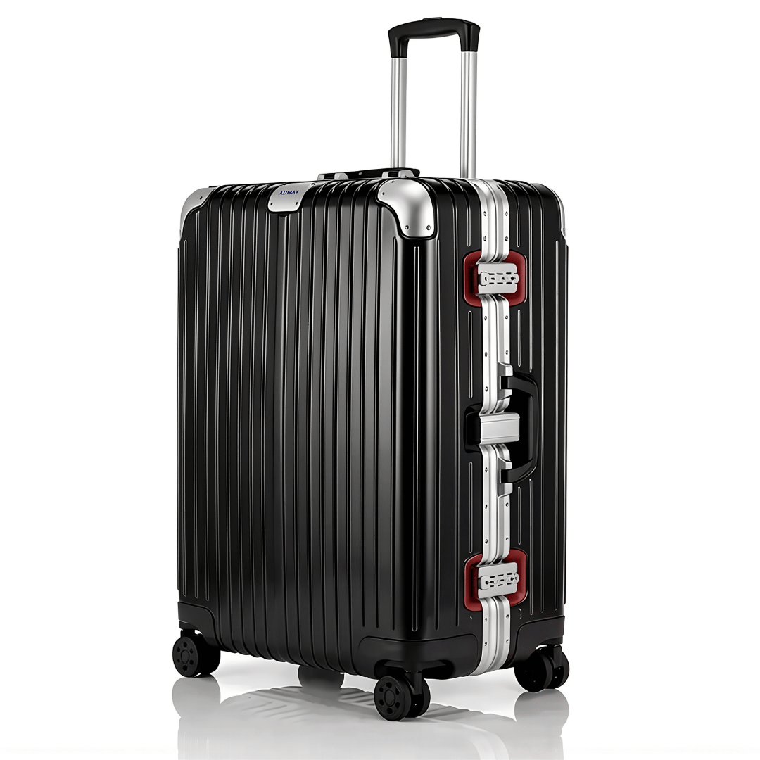 VALIJA AUMAX MAGNA BLACK / RED EDITION GRANDE 28" MARCO DE ALUMINIO