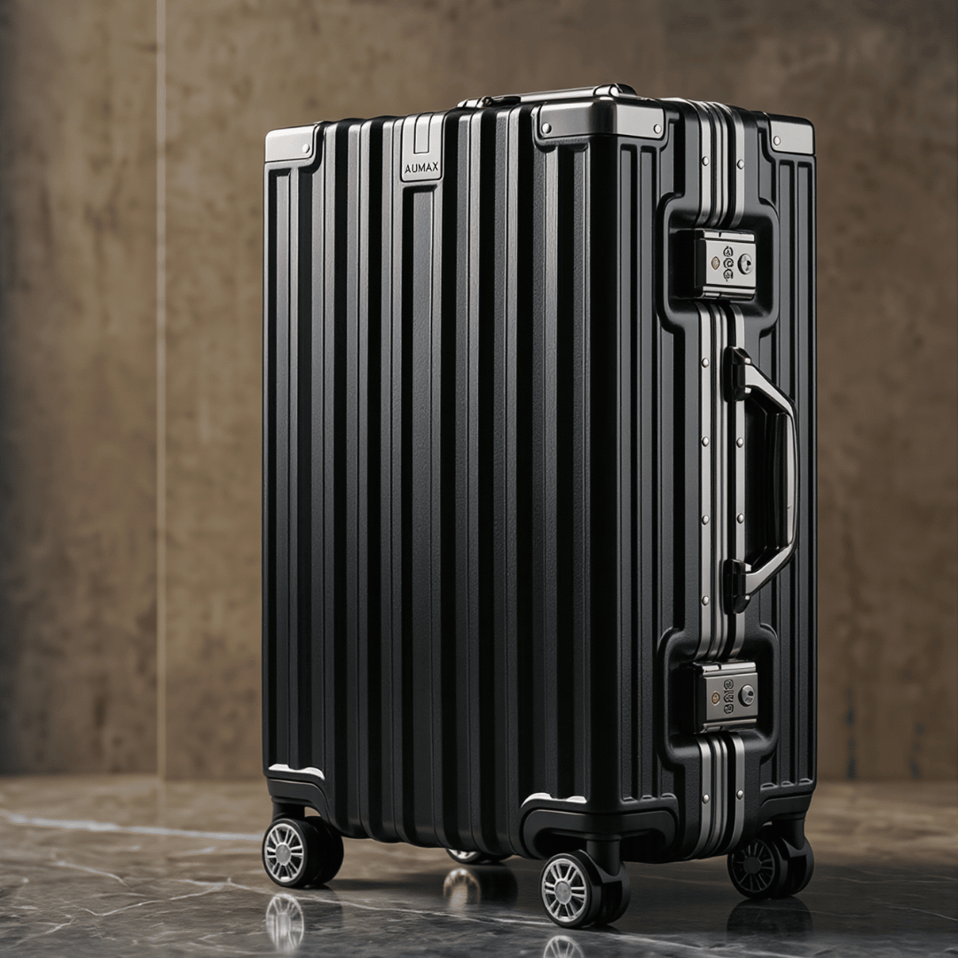 VALIJA AUMAX LUXOR BLACK / GUNMETAL MEDIANA 24" MARCO ALUMINIO