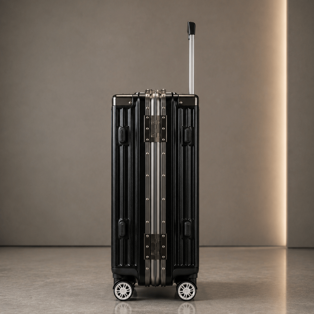 VALIJA AUMAX LUXOR BLACK / GUNMETAL MEDIANA 24" MARCO ALUMINIO