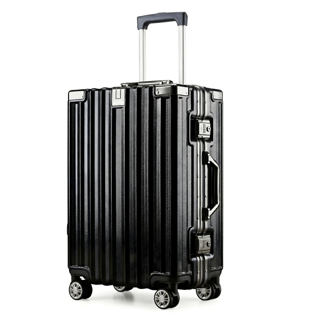 VALIJA LUXOR BLACK / GUNMETAL MEDIANA 24" TSA AUMAX