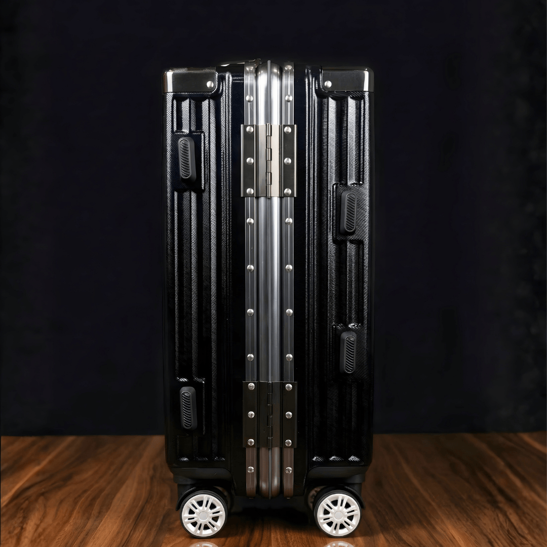 VALIJA LUXOR BLACK / GUNMETAL MEDIANA 24" TSA AUMAX