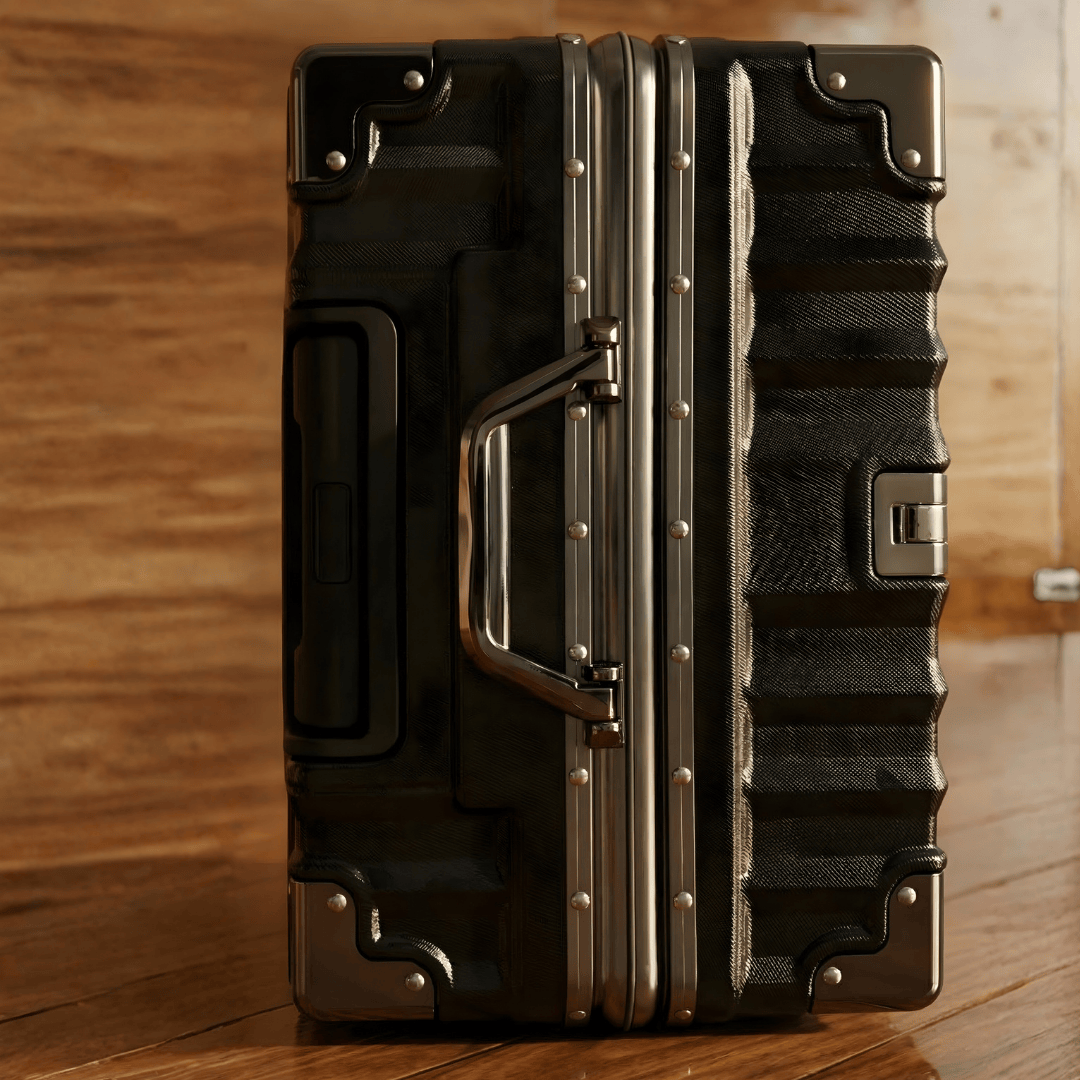 VALIJA LUXOR BLACK / GUNMETAL MEDIANA 24" TSA AUMAX