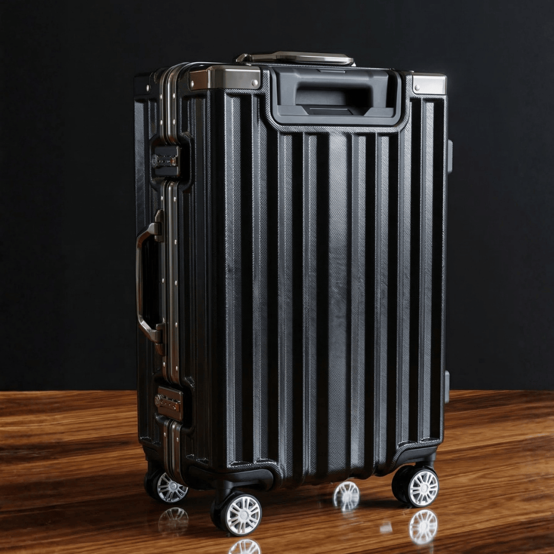 VALIJA LUXOR BLACK / GUNMETAL MEDIANA 24" TSA AUMAX