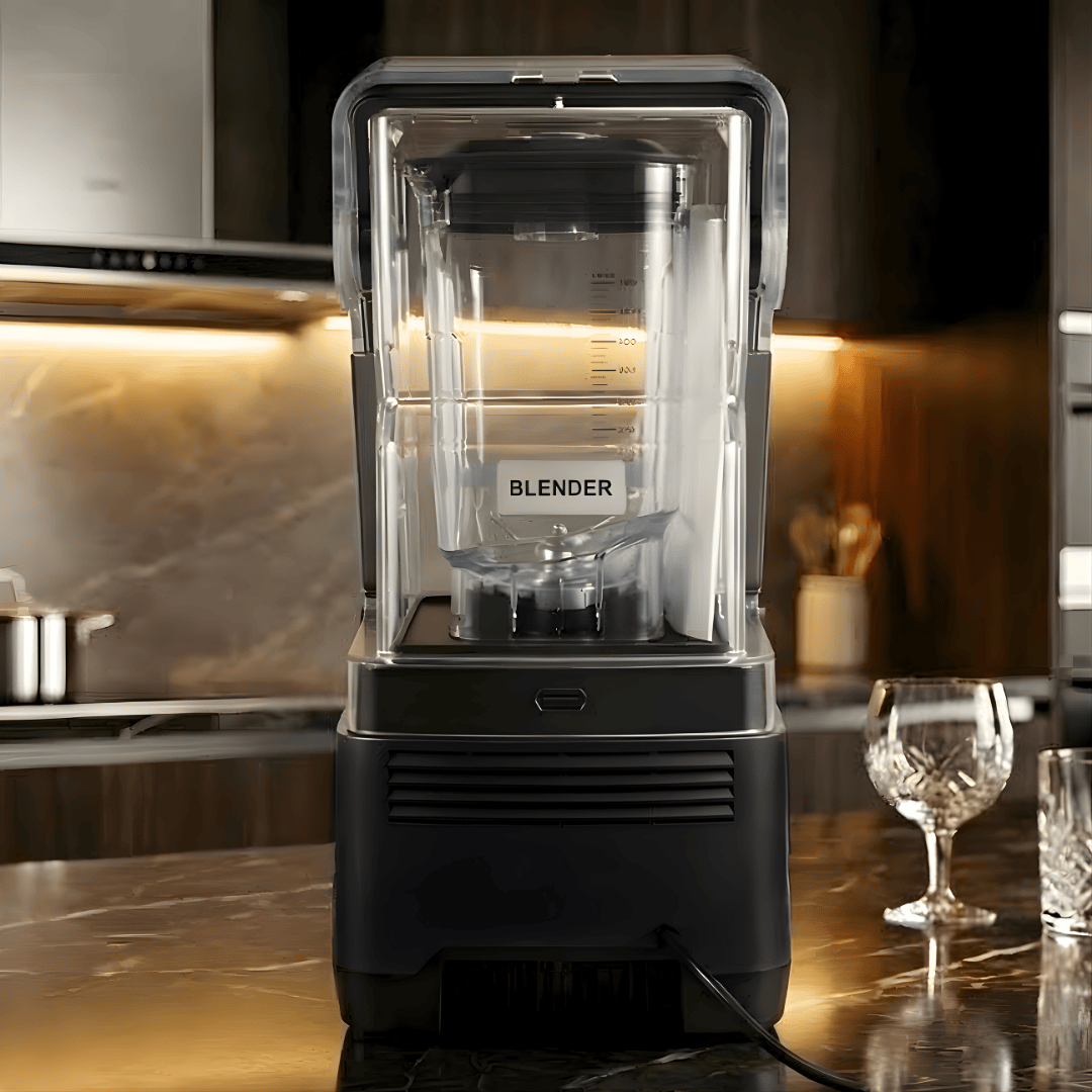 Licuadora Profesional TITANIO BLACK INSONORIZADA 1600 WATTS AUMAX