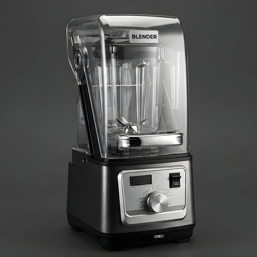 Licuadora Profesional TITANIO BLACK INSONORIZADA 1600 WATTS AUMAX