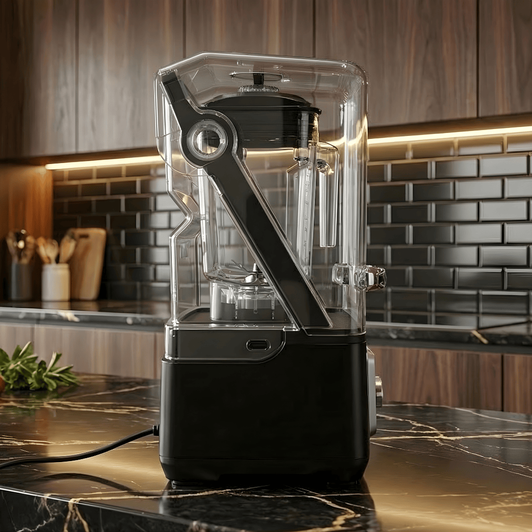 Licuadora Profesional TITANIO BLACK INSONORIZADA 1600 WATTS AUMAX