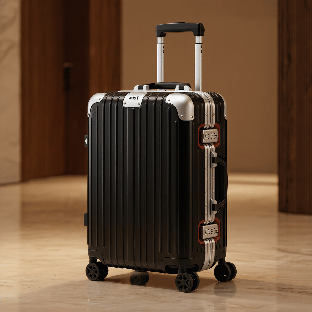 VALIJA AUMAX MAGNA BLACK / RED EDITION CABINA 20" MARCO DE ALUMINIO