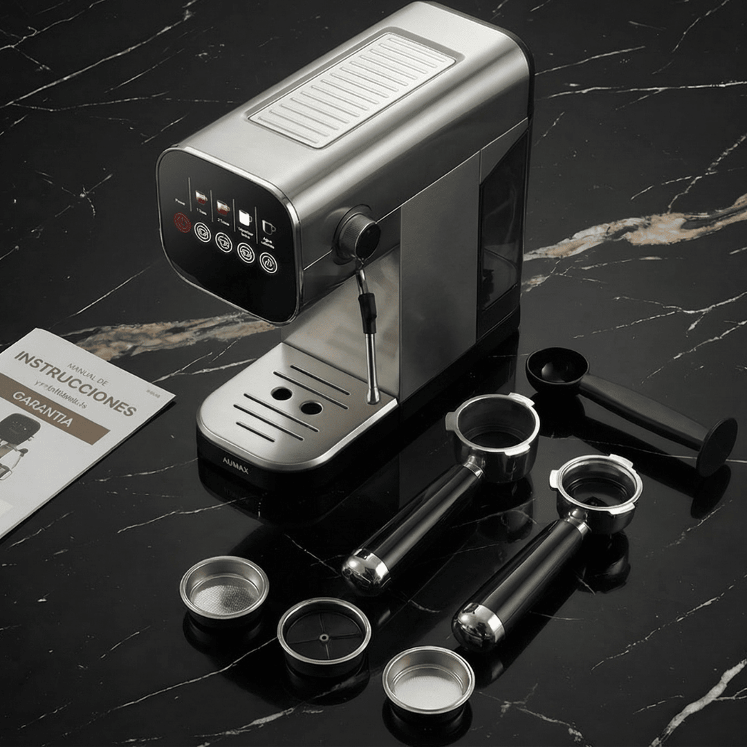 CAFETERA EXPRESS MILANO 20 BARES 2 EN 1 CAFÉ MOLIDO Y CÁPSULAS AUMAX