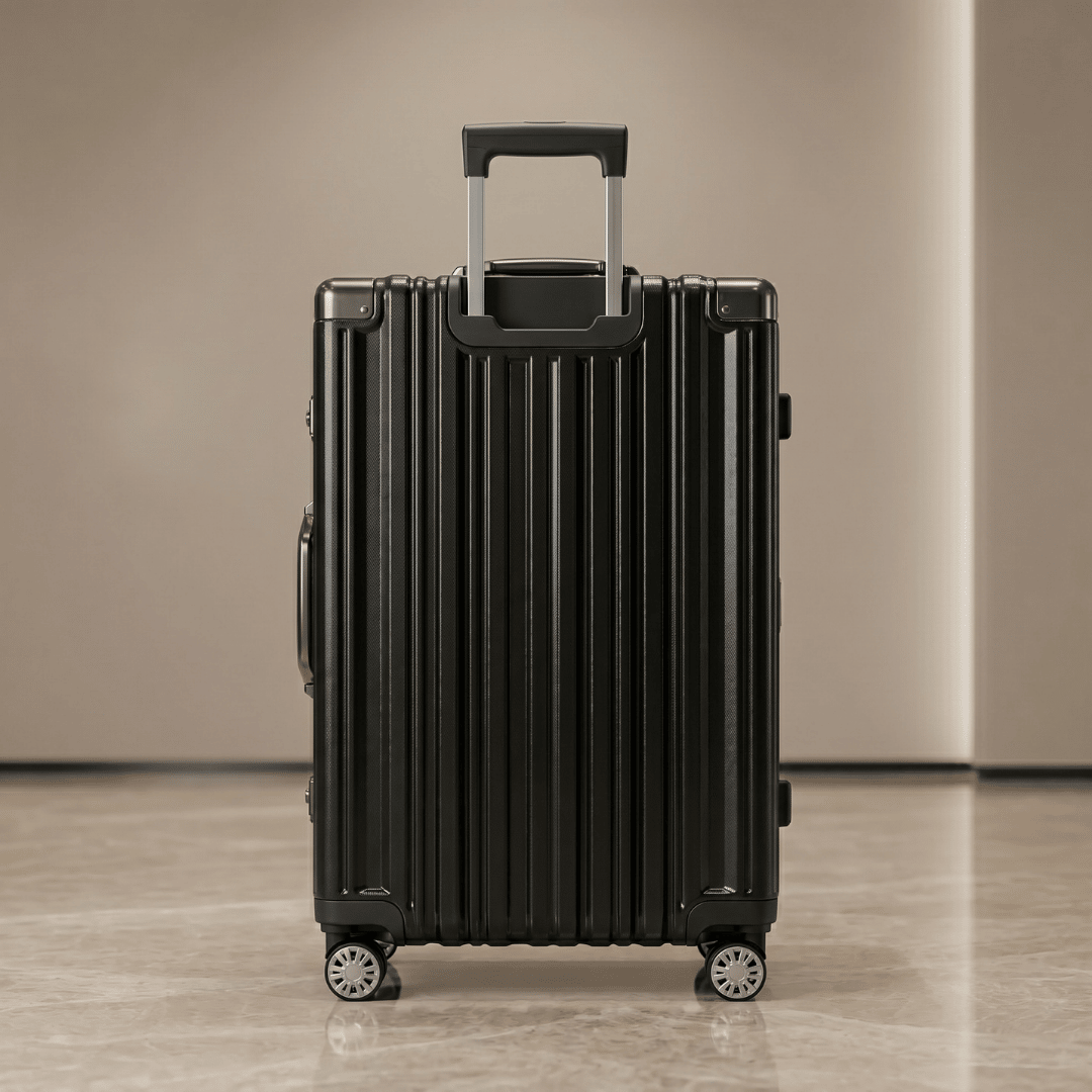 VALIJA AUMAX LUXOR BLACK / GUNMETAL GRANDE 28" MARCO DE ALUMINIO