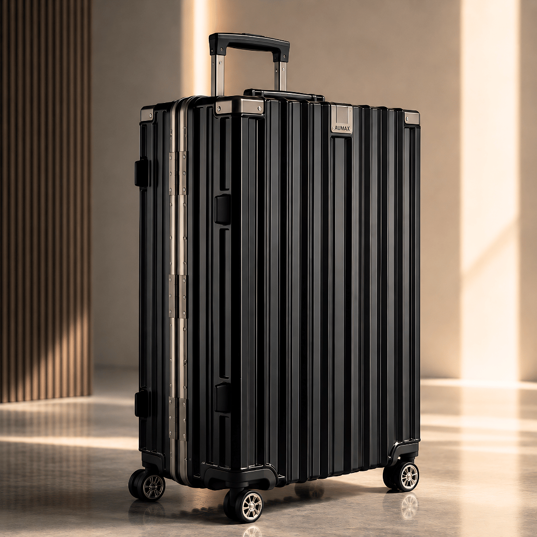 VALIJA AUMAX LUXOR BLACK / GUNMETAL GRANDE 28" MARCO DE ALUMINIO
