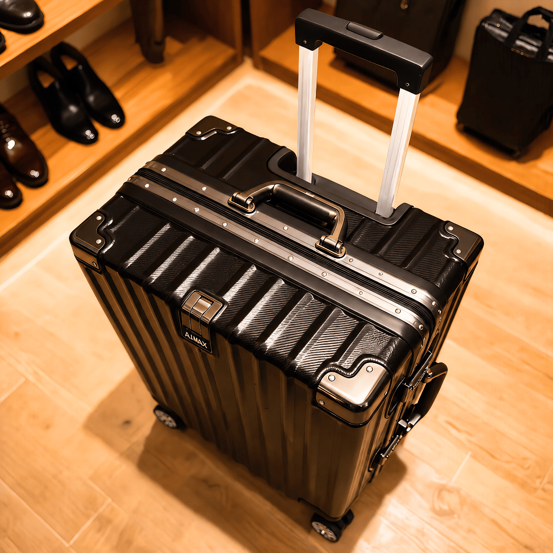 VALIJA AUMAX LUXOR BLACK / GUNMETAL GRANDE 28" MARCO DE ALUMINIO