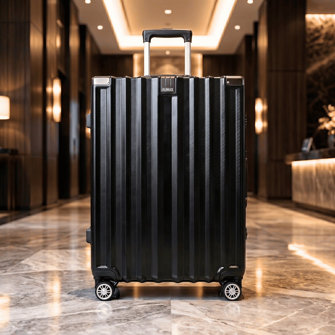 VALIJA AUMAX LUXOR BLACK / GUNMETAL GRANDE 28" MARCO DE ALUMINIO
