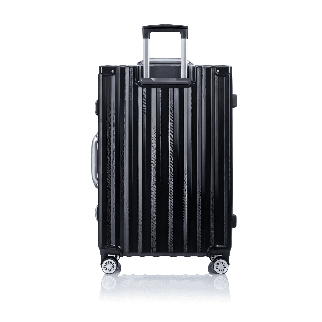 VALIJA LUXOR BLACK / SILVER GRANDE 28" ABS+PC-4013G TSA AUMAX