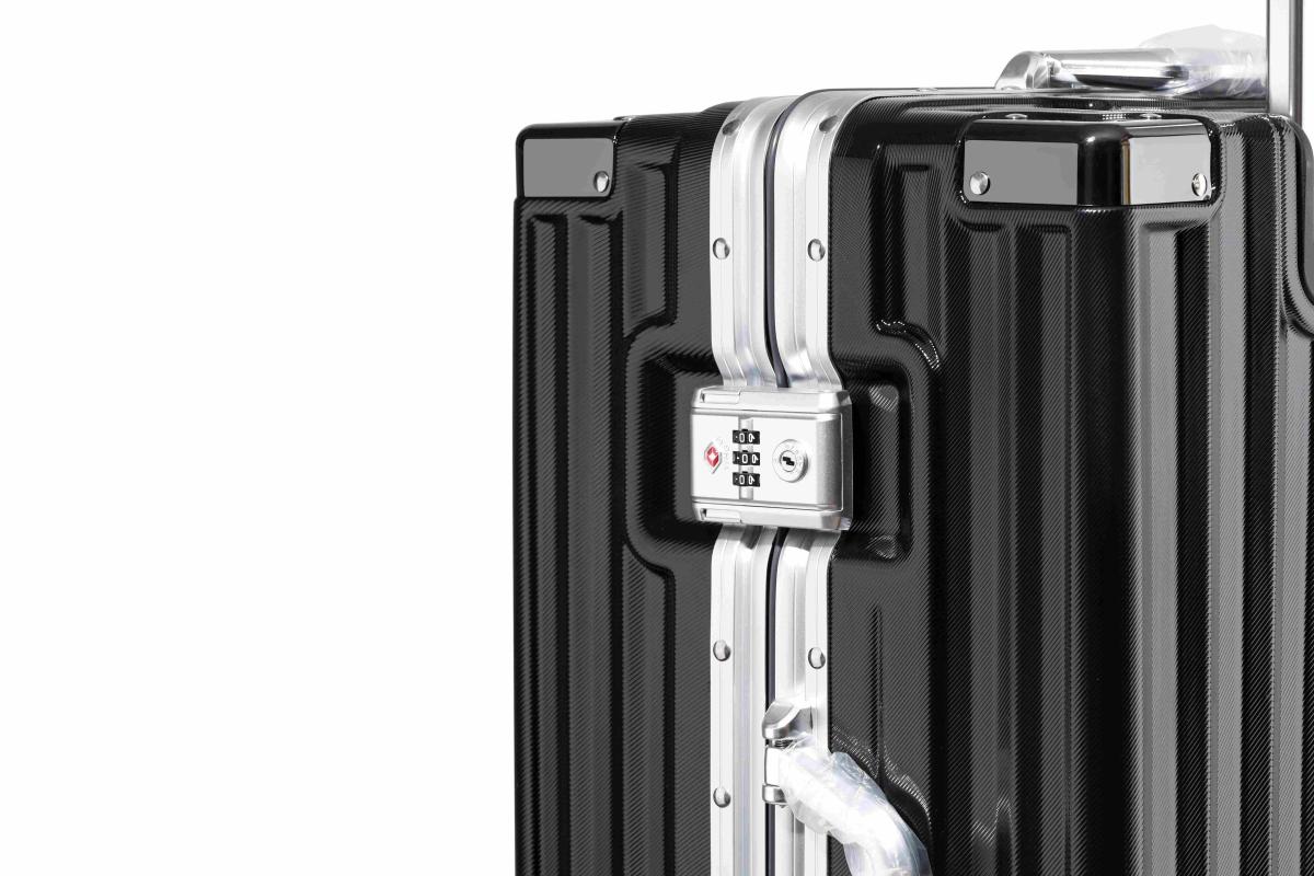 VALIJA LUXOR BLACK / SILVER GRANDE 28" ABS+PC-4013G TSA AUMAX