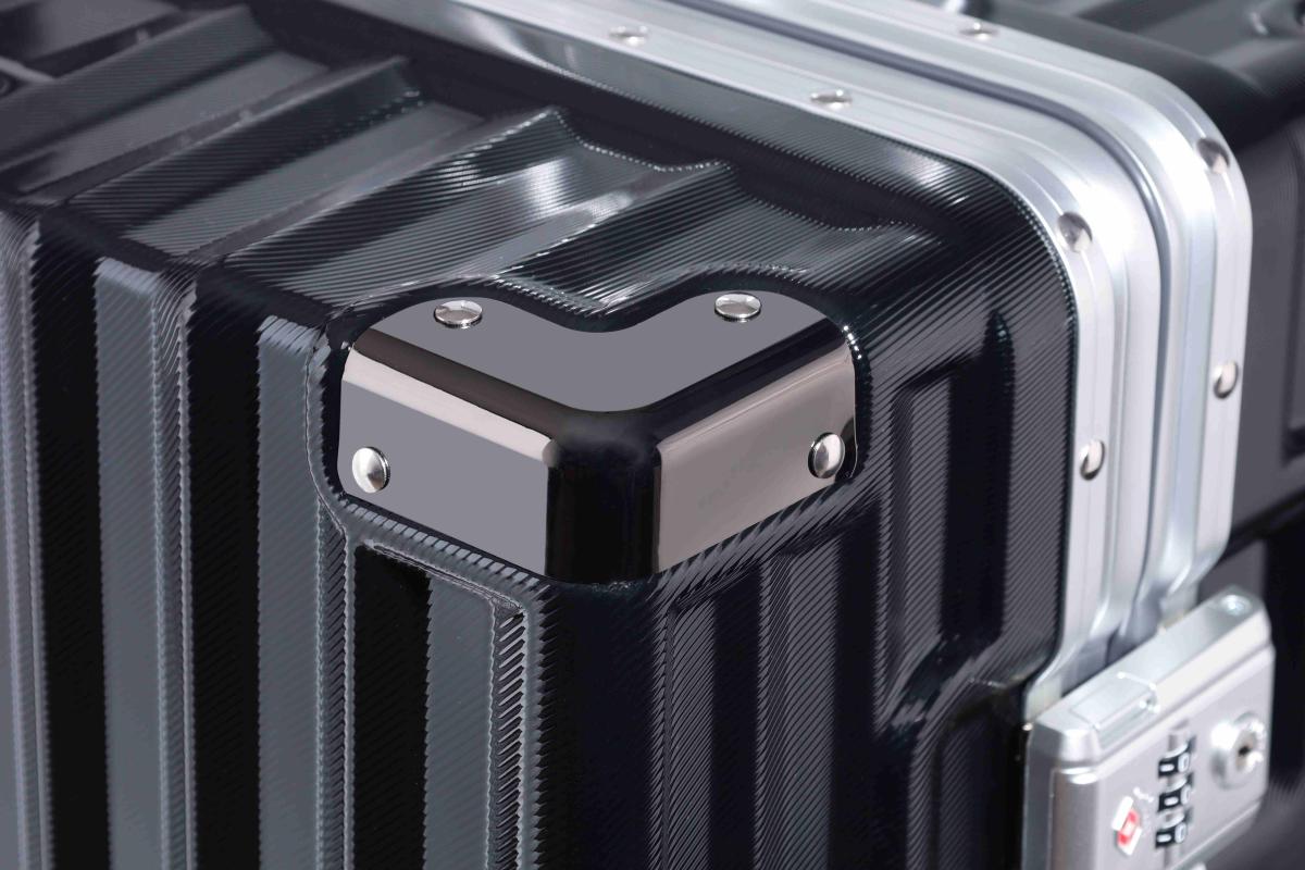 VALIJA LUXOR BLACK / SILVER GRANDE 28" ABS+PC-4013G TSA AUMAX