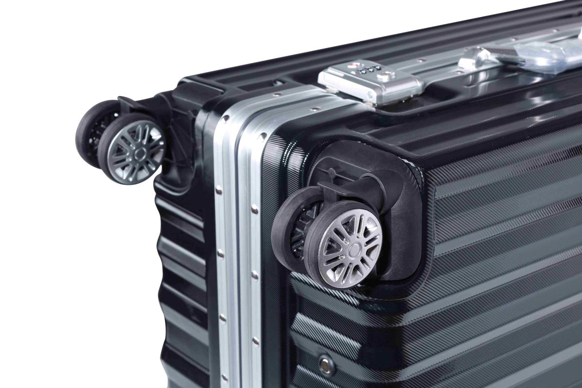 VALIJA LUXOR BLACK / SILVER GRANDE 28" ABS+PC-4013G TSA AUMAX