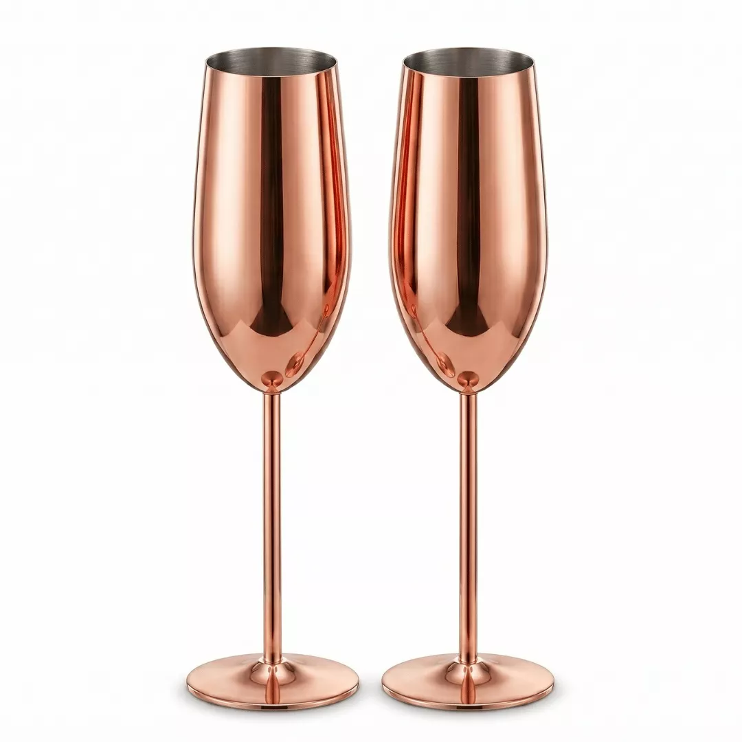 Copas de champagne AUMAX Imperial Rose Gold
