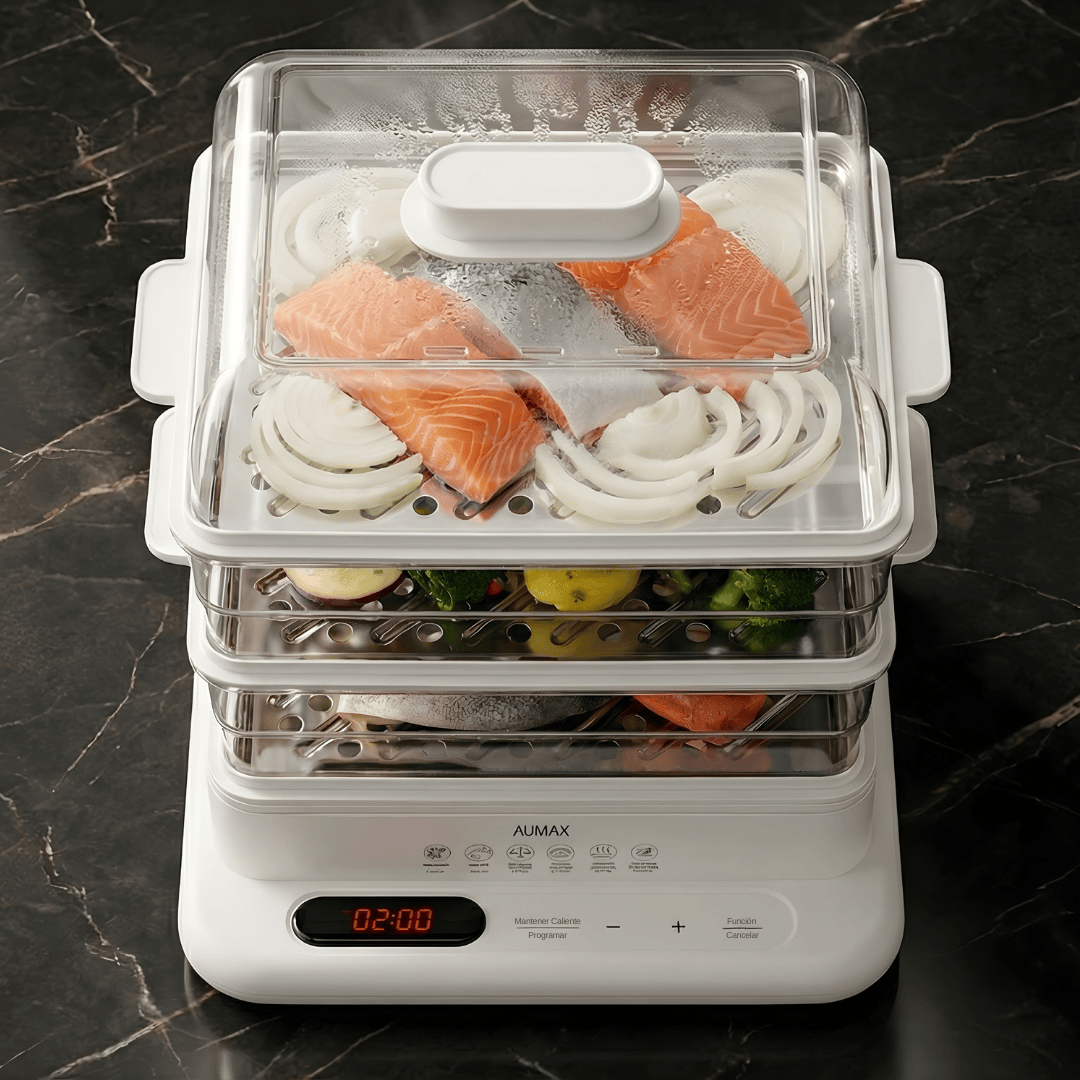 Vaporera Digital AURA JWS-999AC 800W racks Metalicos AUMAX